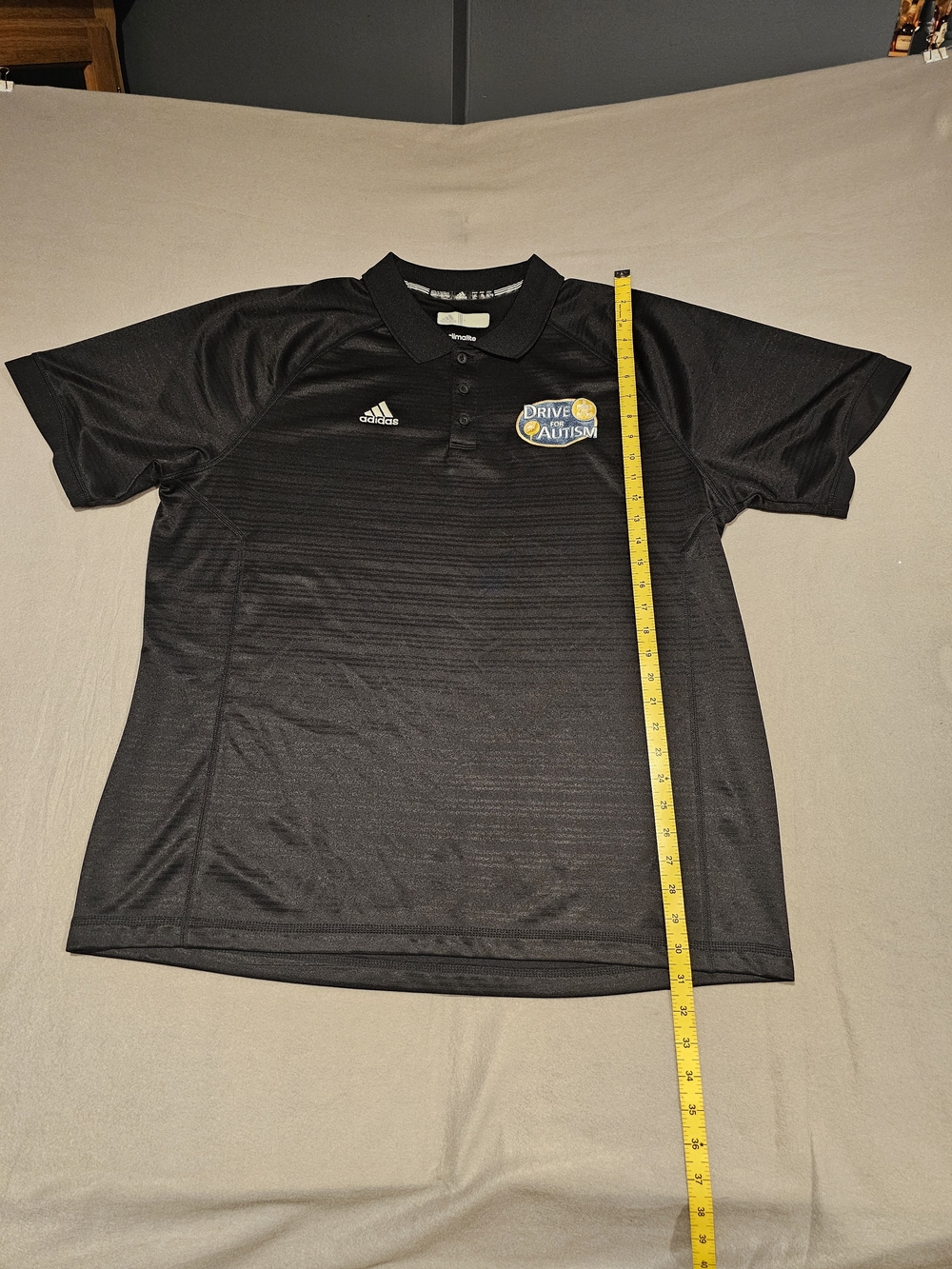 Adidas Black Drive for Autism Polo Shirt Size XL - Picture 4 of 7